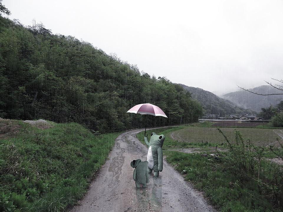 雨の帰り道